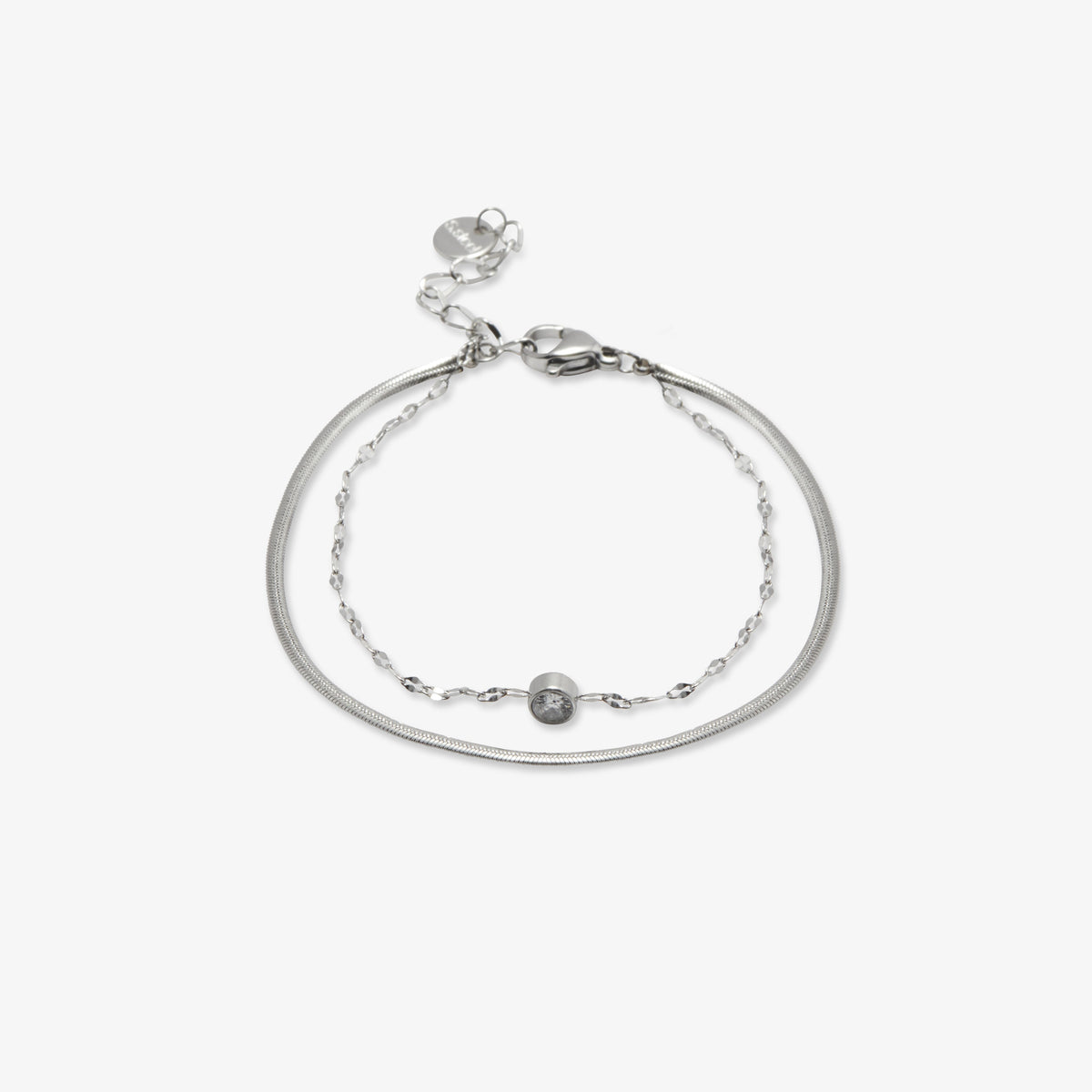 Amélie Crystal Double-Chain Bracelet