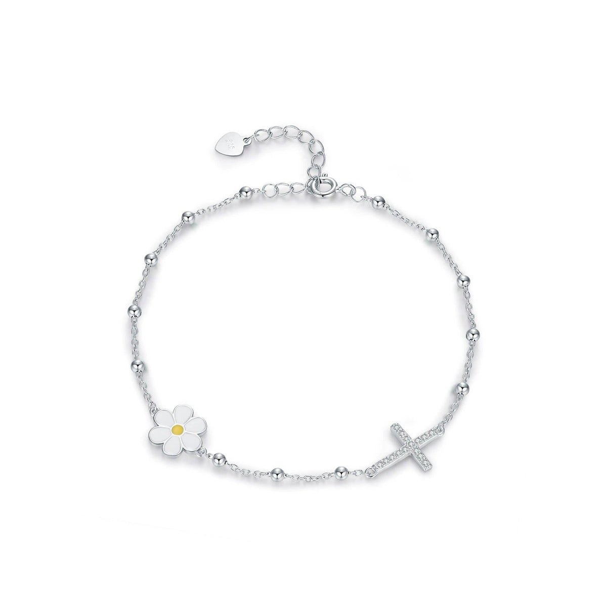 Elise Marguerite Croix Bracelet