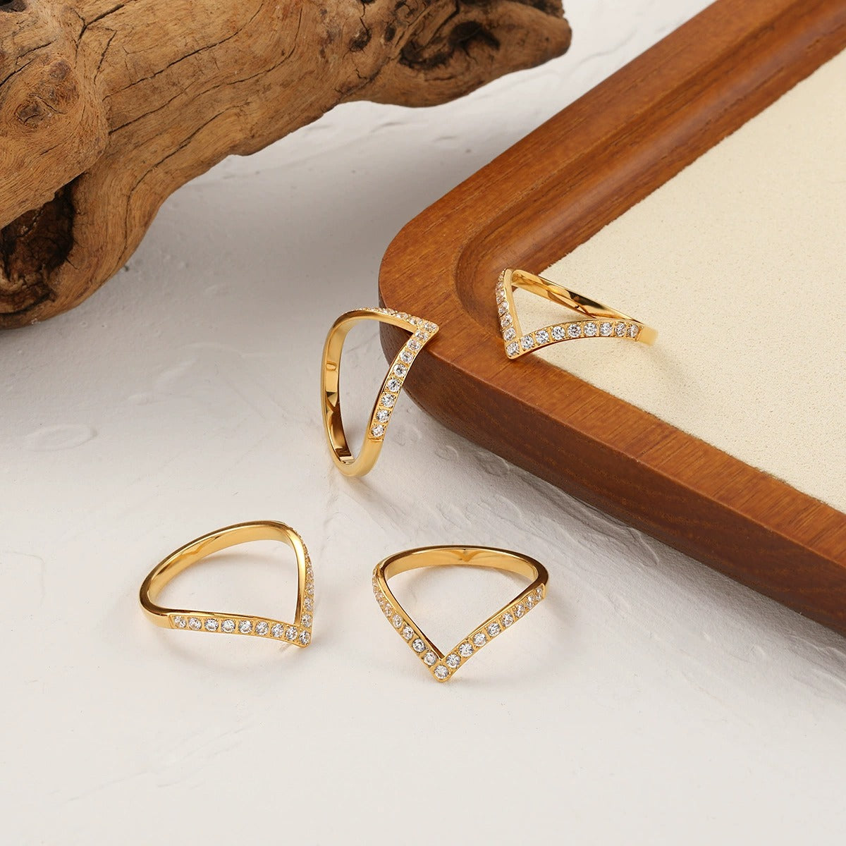 Zara Crown Crystal Ring