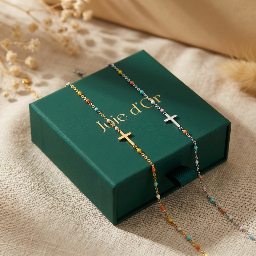 Amélie Cross Bead Bracelet
