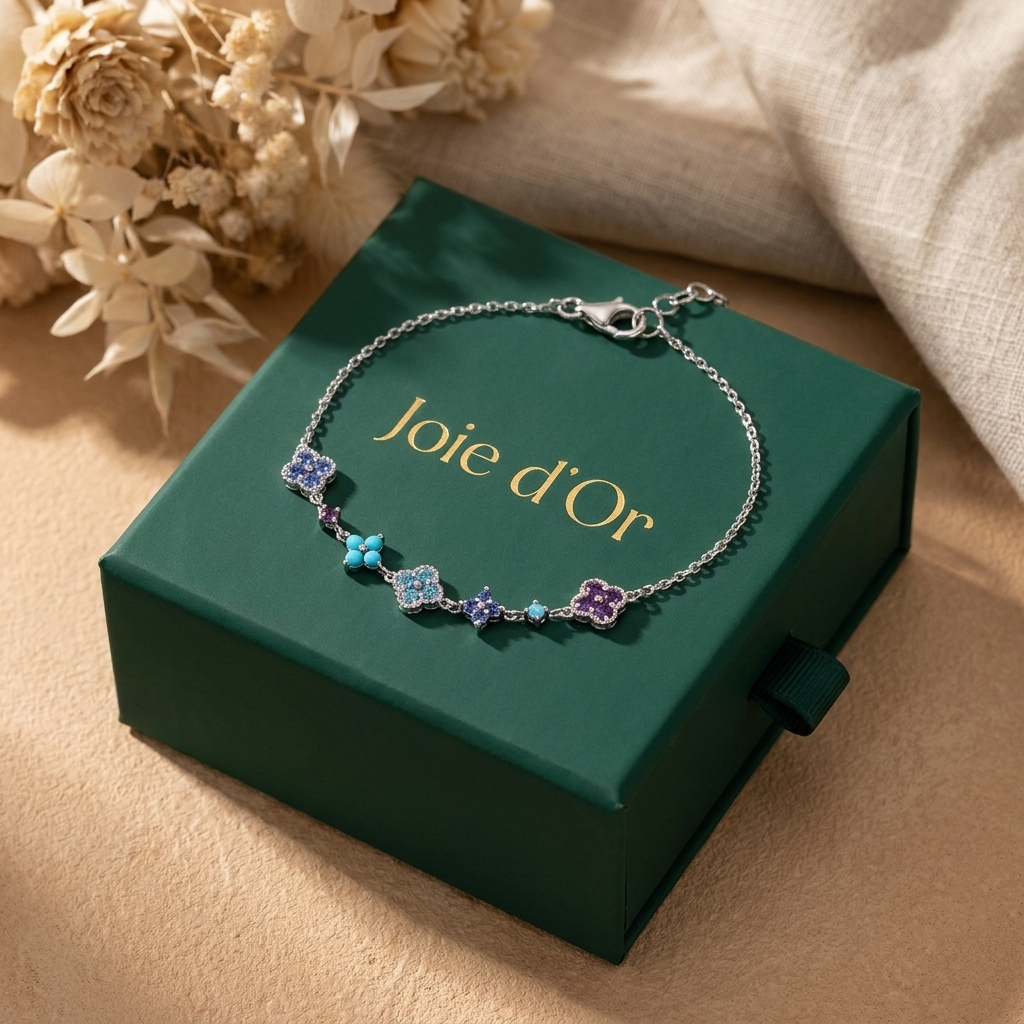 Aurélie Silver Cluster Bracelet