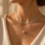 Timeless Double Layer Necklace Set + Complimentary Blossom Necklace