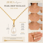 Water Drop Pearl Necklace & Earrings