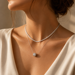 Timeless Double Layer Necklace Set + Complimentary Blossom Necklace