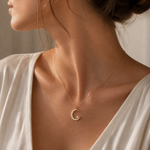 Celestial Moon & Star Necklace ✨ A Subtle Symbol of Inner Strength
