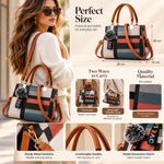 Sophia Elegant Checkered Handbag – Shoulder & Crossbody Bag