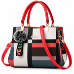 Sophia Elegant Checkered Handbag – Shoulder & Crossbody Bag