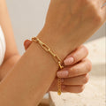 Amélie Minimalist Gold Link Bracelet