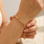 Amélie Minimalist Gold Link Bracelet