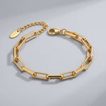 Amélie Minimalist Gold Link Bracelet