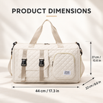 Aurea Quilted Weekender Travel Bag