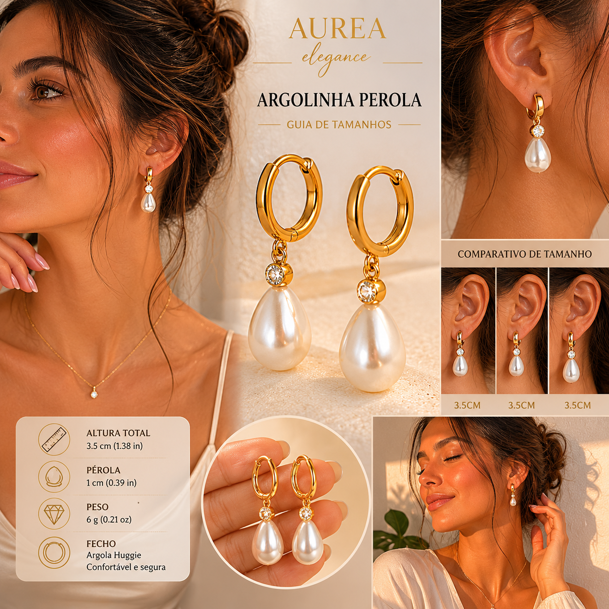 Water Drop Pearl Necklace & Earrings