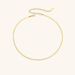 Elizabeth Gold Herringbone Necklace + Complimentary Earrings