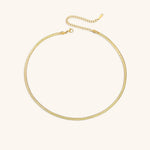 Elizabeth Gold Herringbone Necklace + Complimentary Earrings