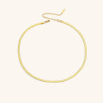 Elizabeth Gold Herringbone Necklace + Complimentary Earrings
