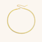 Elizabeth Gold Herringbone Necklace + Complimentary Earrings