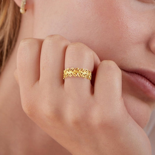 Florence Leaf Ring