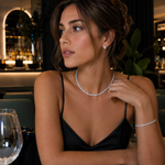Elegant Water Drop Necklace, Earrings & Bracelet Set Multiple Colour Options