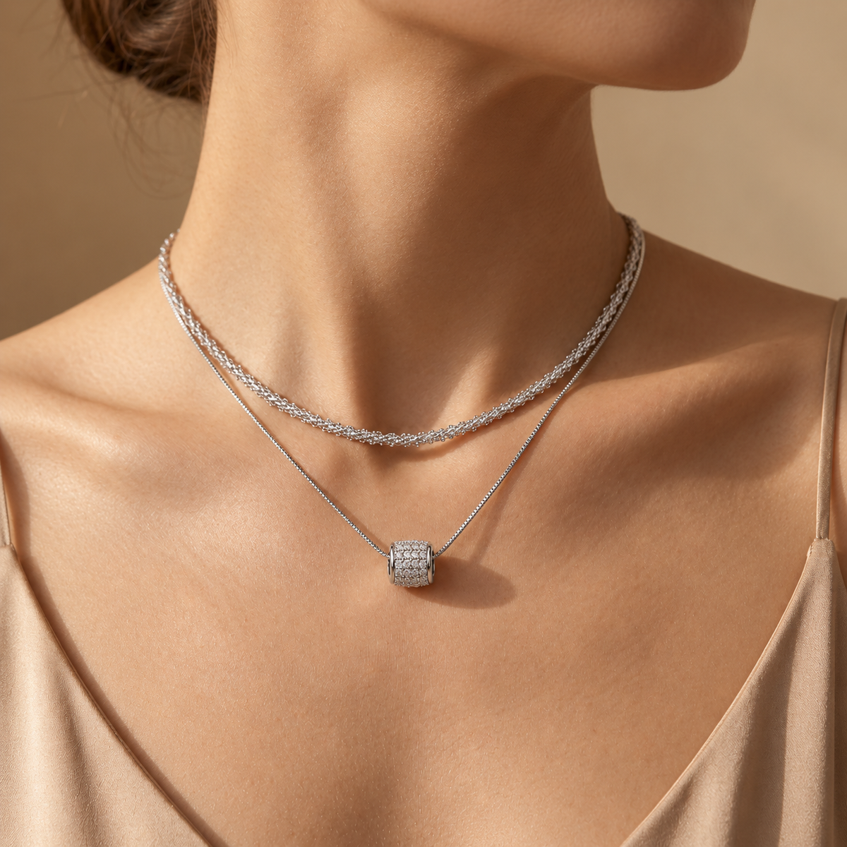 Timeless Double Layer Necklace Set