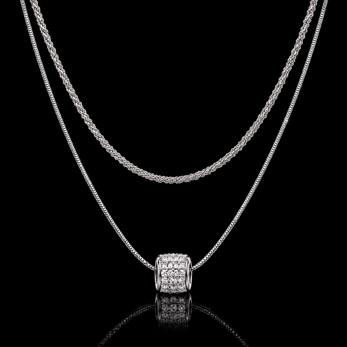 Timeless Double Layer Necklace Set