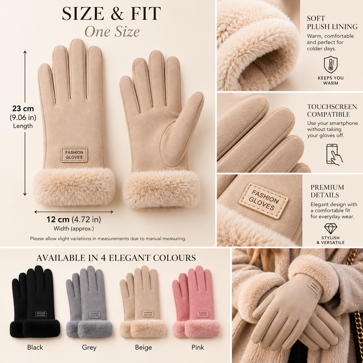 Aurea Winter Touch Gloves