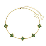 Aurélie Clover Crystal Bracelet