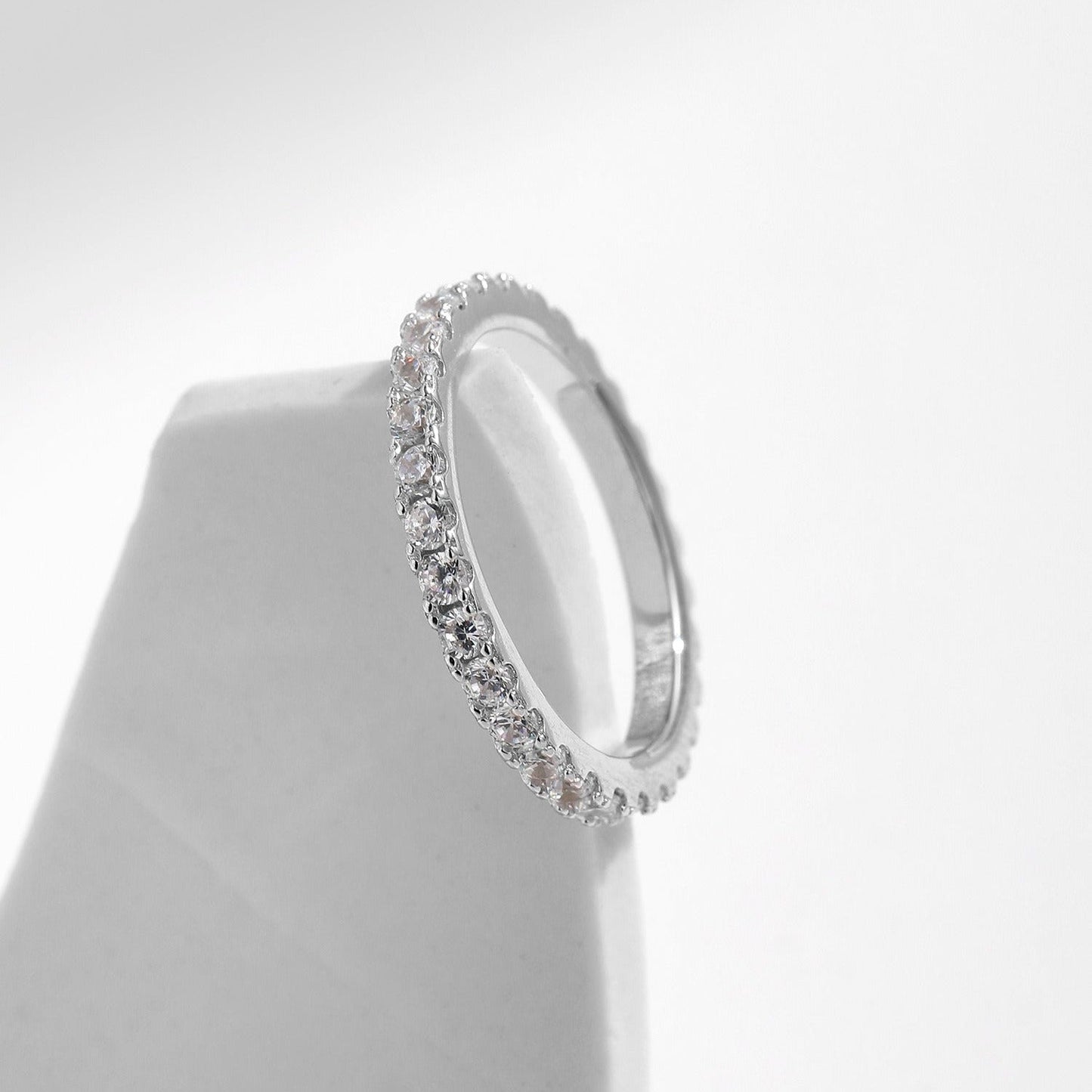 Lydia Eternity Silver Band