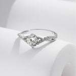 Vivienne Crystal Silver Ring