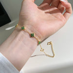 Aurélie Clover Crystal Bracelet