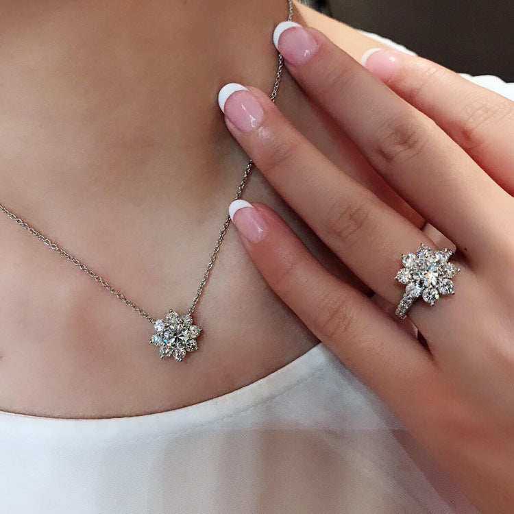 Andora Silver Crystal Ring
