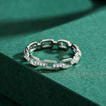 Ava Link Silver Ring