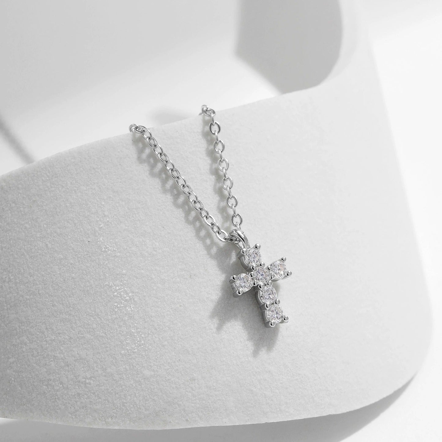 Chloé Crystal Cross Pendant