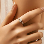 Vivienne Crystal Silver Ring