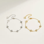 Aurélie Clover Crystal Bracelet