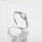 Vivienne Crystal Silver Ring