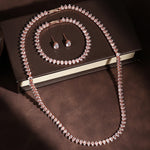 Elegant Water Drop Necklace, Earrings & Bracelet Set Multiple Colour Options