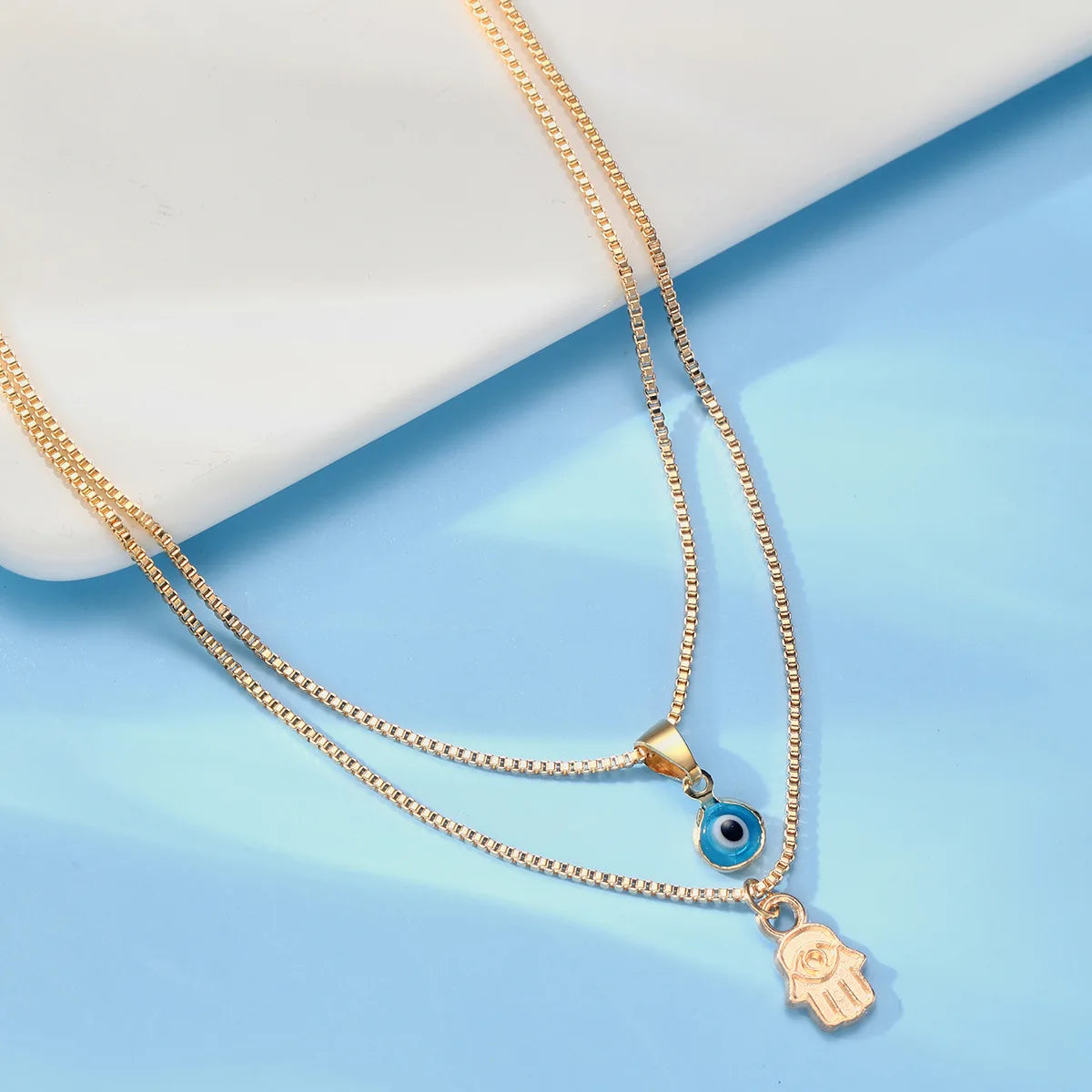 Evil Eye & Hamsa Energy Necklace
