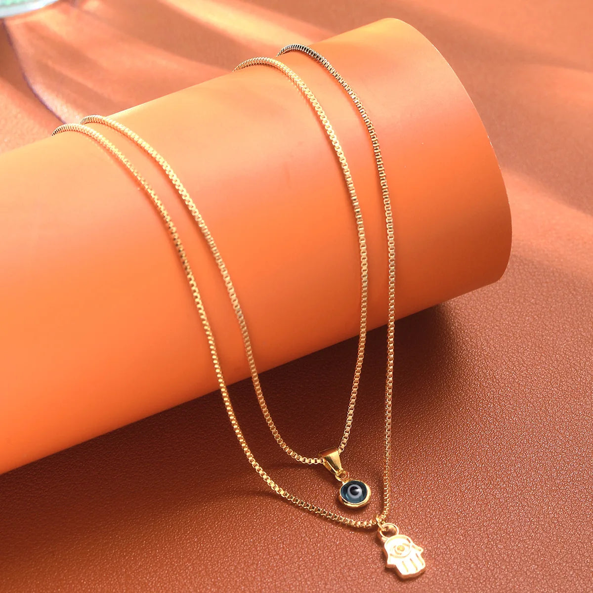 Evil Eye & Hamsa Energy Necklace