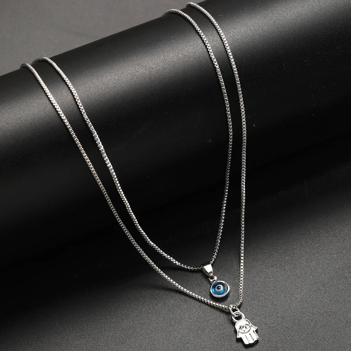Evil Eye & Hamsa Energy Necklace