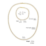 Elegant Water Drop Necklace, Earrings & Bracelet Set Multiple Colour Options