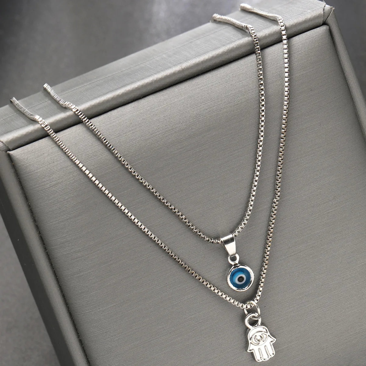 Evil Eye & Hamsa Energy Necklace