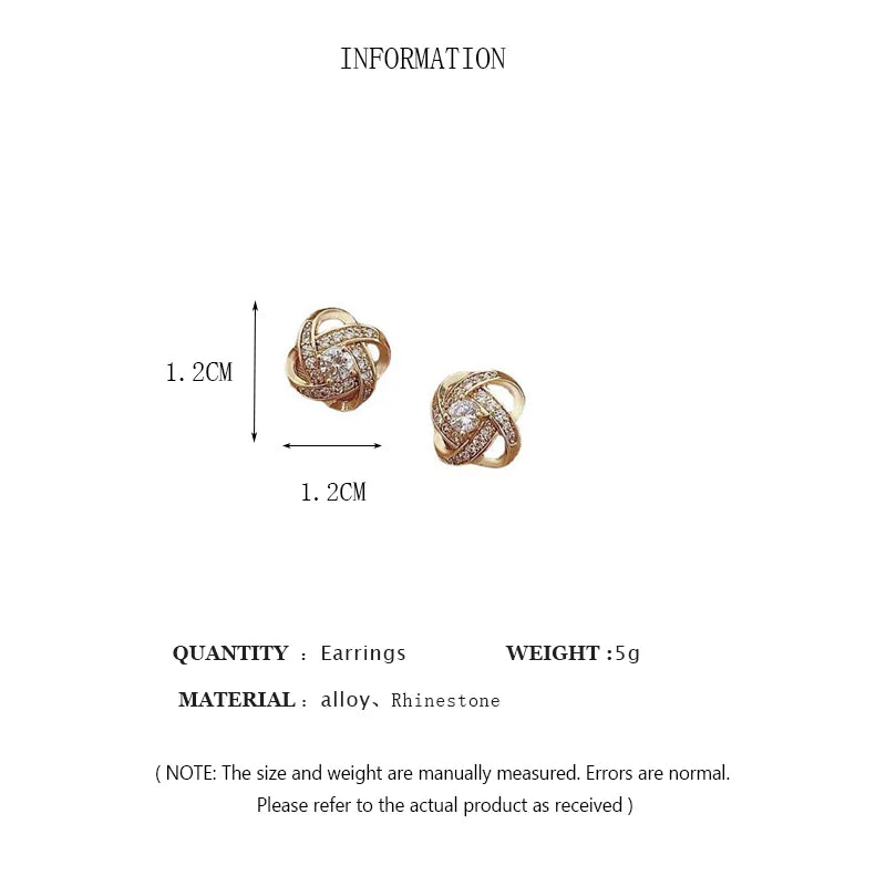 Elegant Geometric Stud Earrings for Women