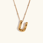 Balloon Gold Initial Necklace