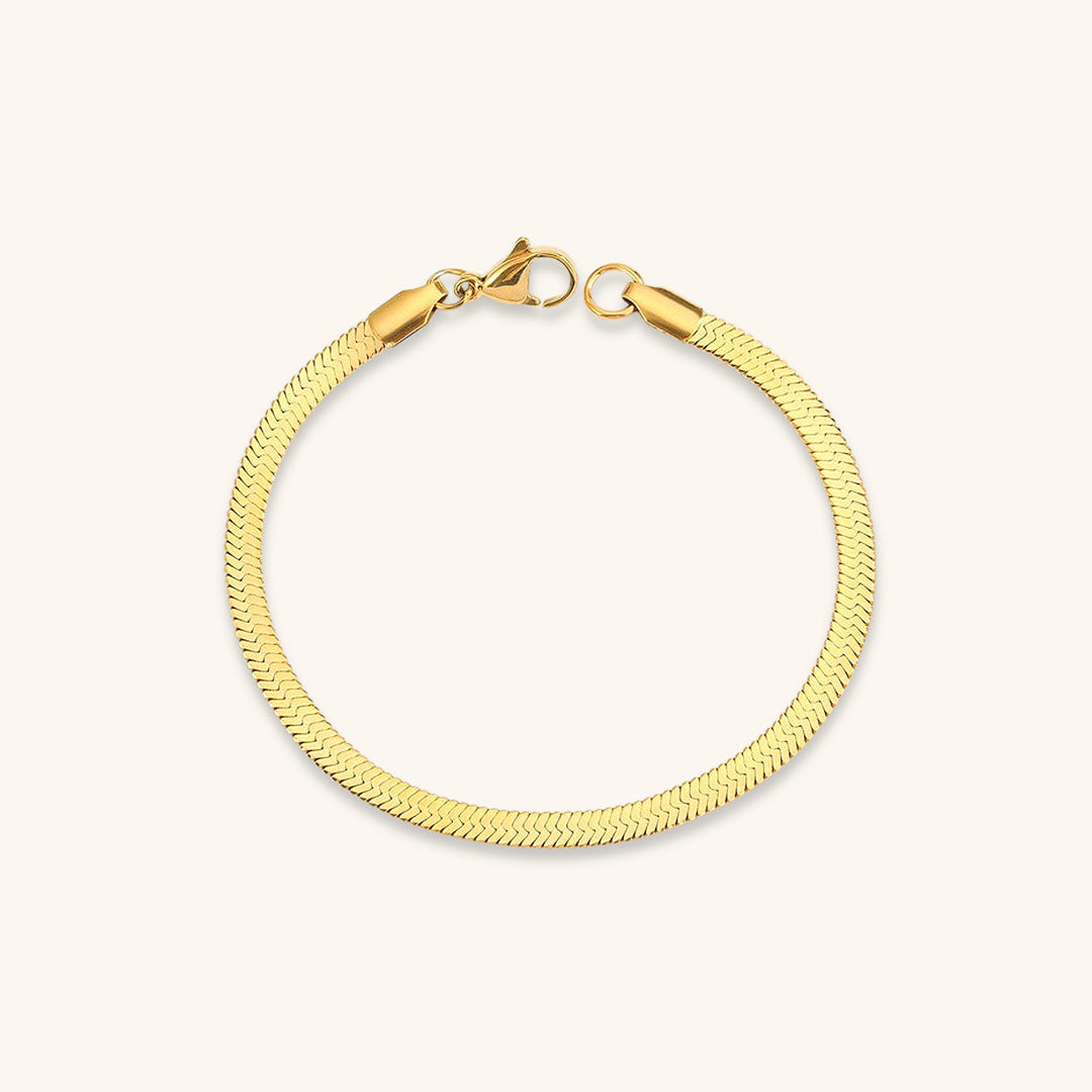 Elizabeth Gold Herringbone Bracelet