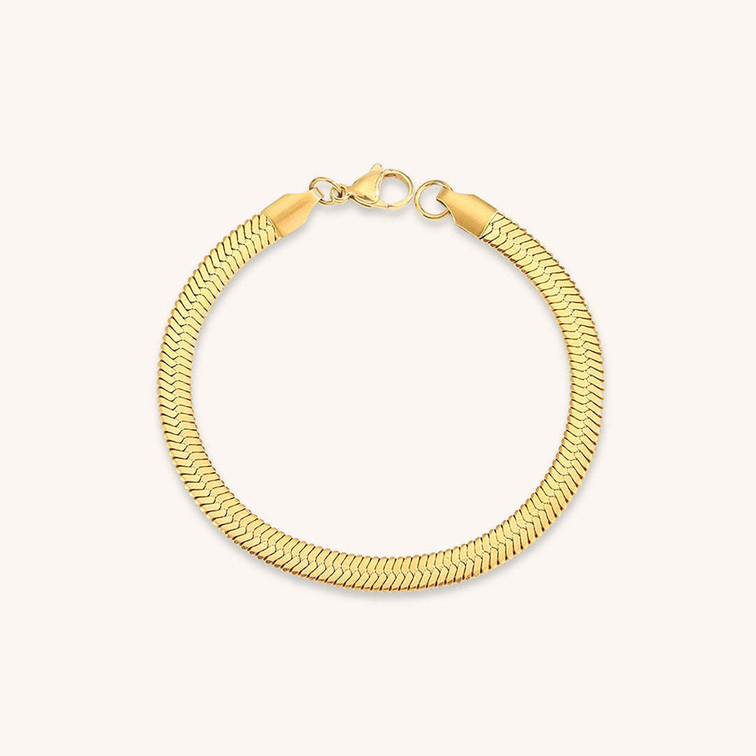 Elizabeth Gold Herringbone Bracelet