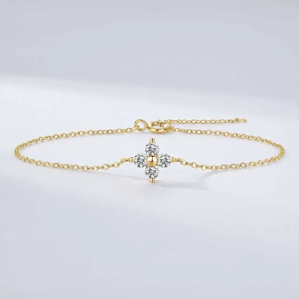 Mia Crystal Clover Bracelet