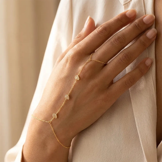 Amélie Crystal Heart Bracelet