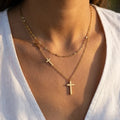Divina Cross Layer Necklace