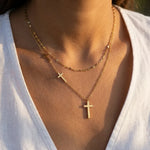 Divina Cross Layer Necklace