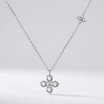 Mia Double Clover Crystal Necklace